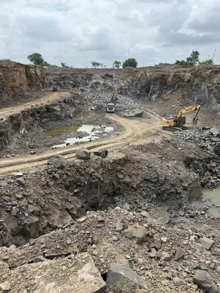 Drilling & Blasting Equipment in operation